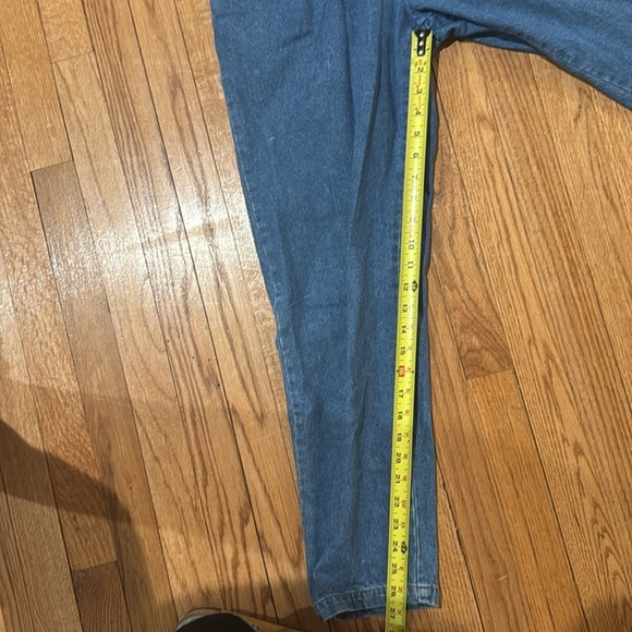 Vintage Blue Denim Jumpsuit with Studded Details - Picture 10 of 11